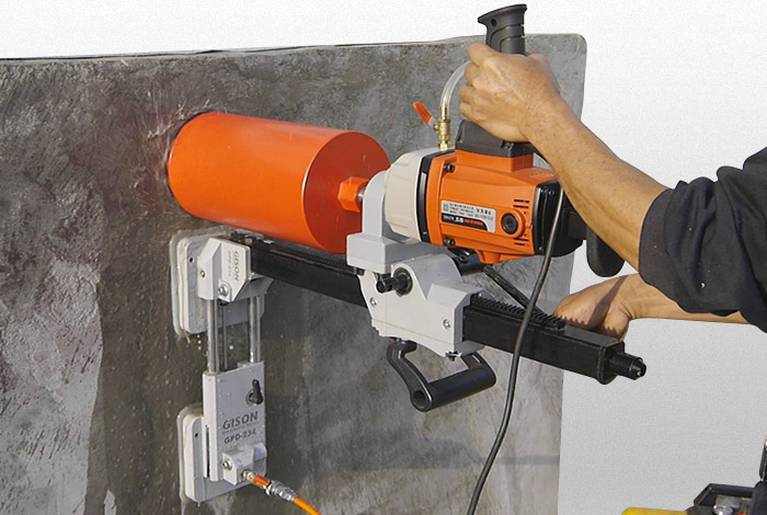 GPD-234 - stojak wiertniczy z podstawą mocującą do odkurzacza