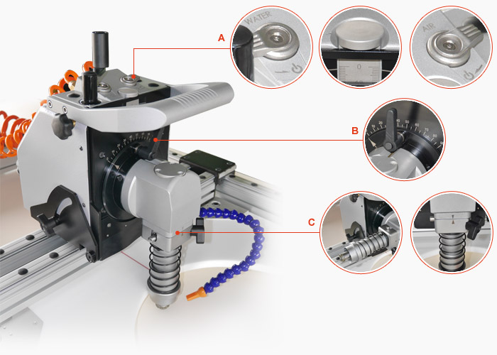 Gison pneumatyczna przenośna maszyna do cięcia otworów wiertniczych GPW-M2