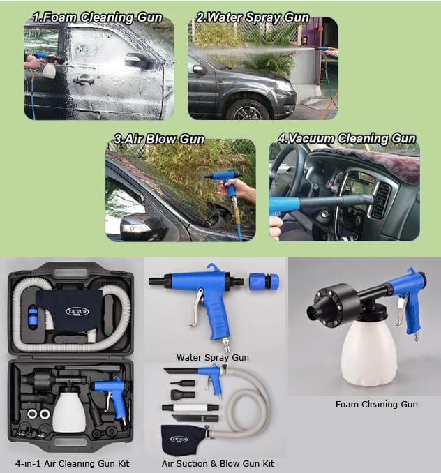 Air Foam Cleaning Gun Kit (4 in 1)