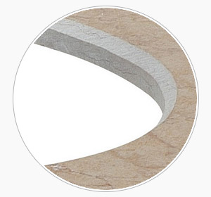 Bardzo precyzyjne kształtowanie krawędzi wykonane za pomocą maszyny do profilowania krawędzi na mokro firmy GISON - GPW-510A