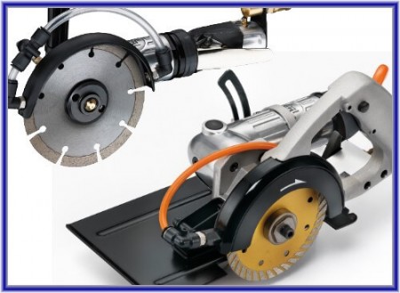 Piła pneumatyczna do cięcia kamieni na mokro