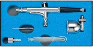 Kit de brosse pneumatique professionnelle / aérographe