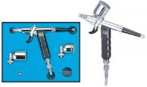 Kit de brosse pneumatique professionnelle / aérographe